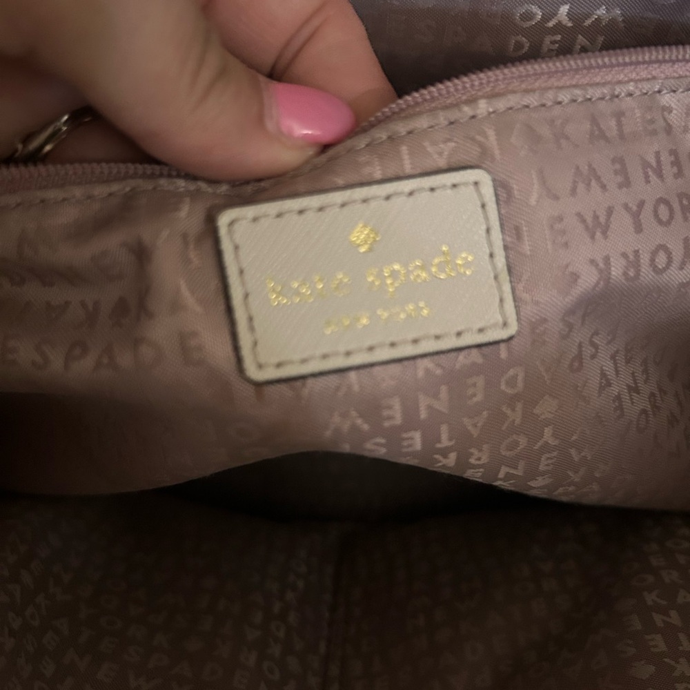 Kate Spade Black Leather Tote Spacious Design - Picture 5 of 7